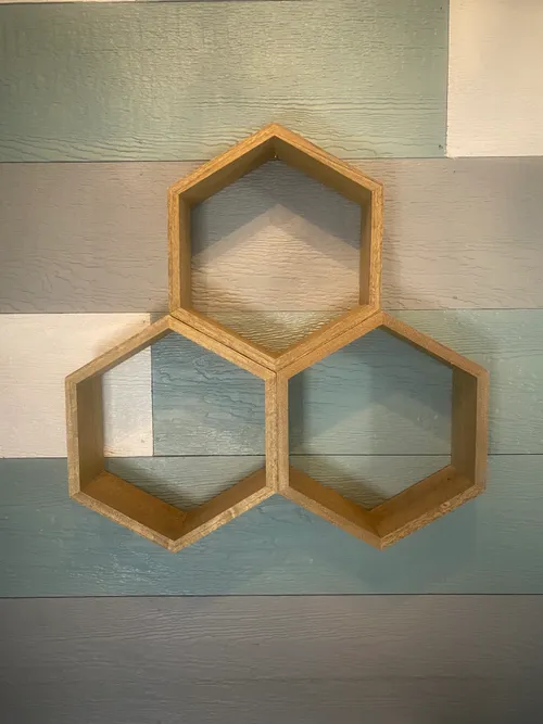 Wood Honeycomb Display