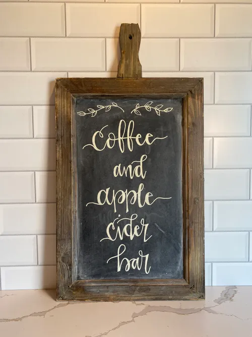 Cutting Board Style Chalkboard