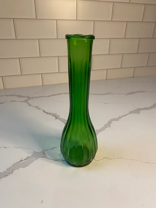 Medium Green Bud Vase