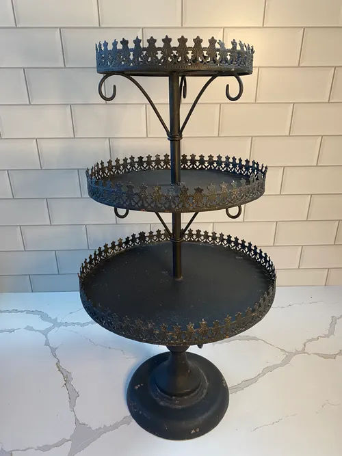3-tiered Black Gothic Stand