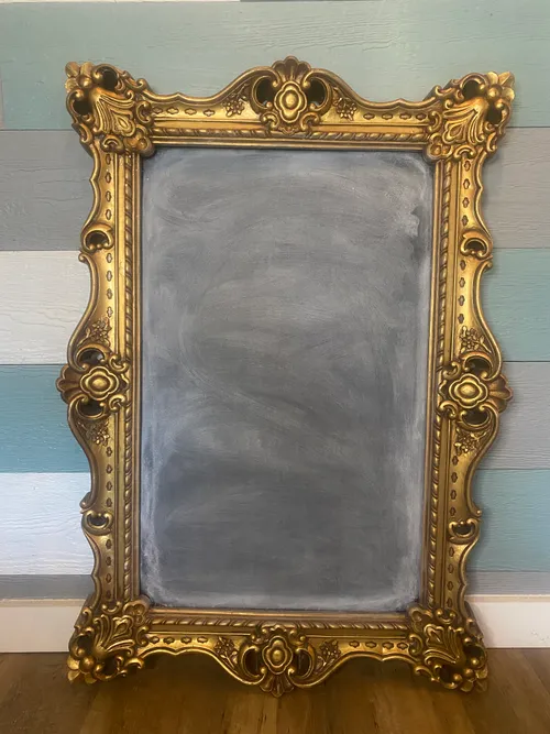 Large Ornate Gold Framed Chalkboard