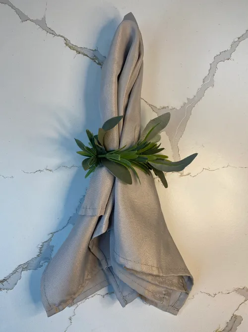 Faux Greenery Napkin Ring