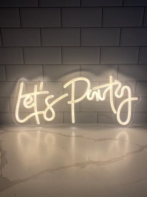 Let's Party Neon Sign