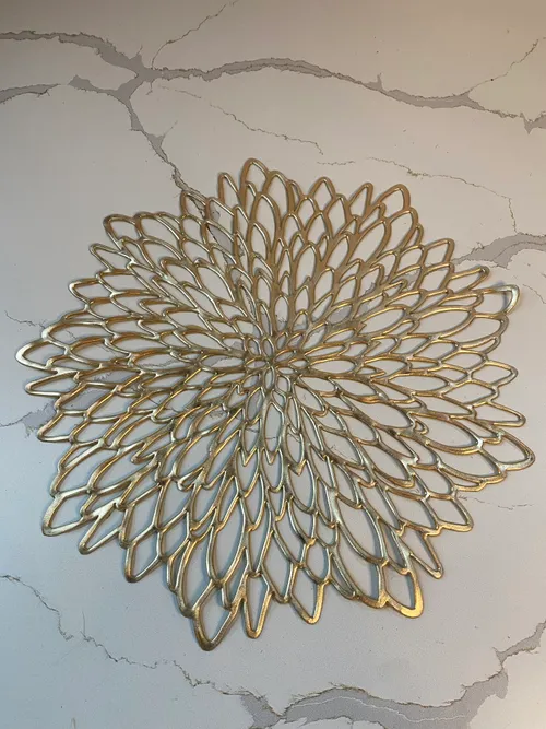 Gold Flower Placemat