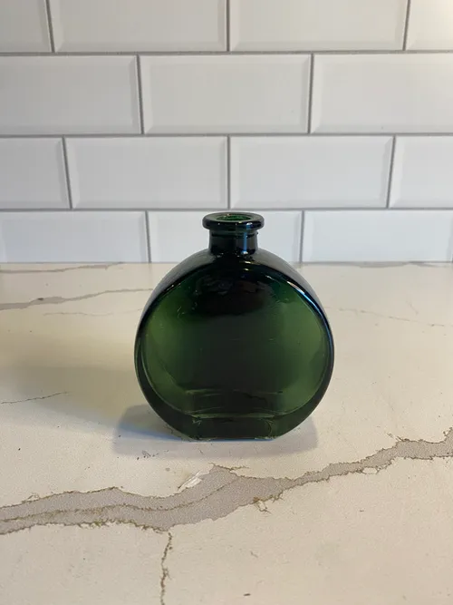 Mini Green Glass Bud Vase