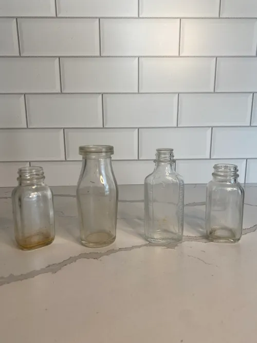 Assorted Mini Glass Bottles