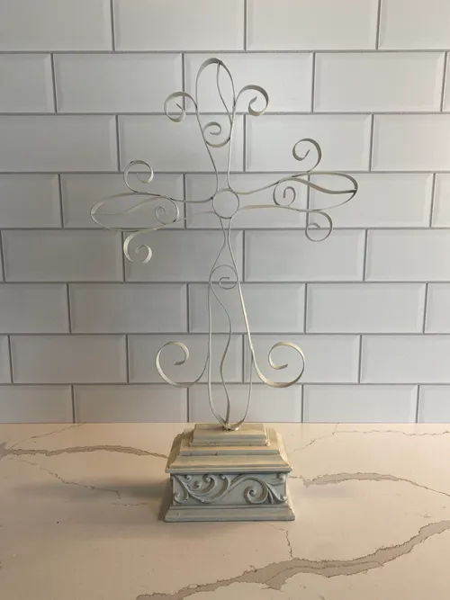 White Wire Cross