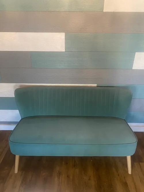 Modern Green/Blue Settee