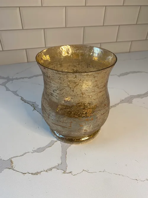 Rose Gold Mercury Glass Vase