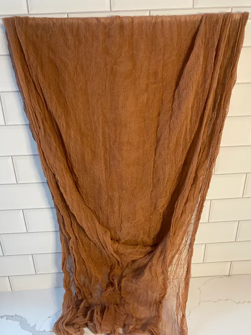Rust Cheesecloth Runner