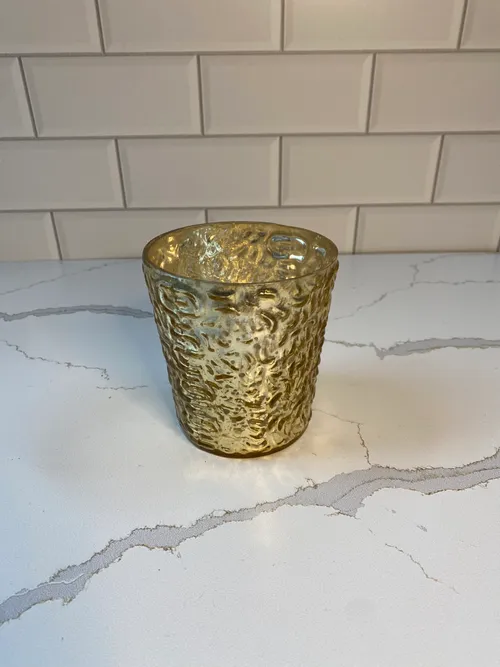 Large Gold Votive Candleholder