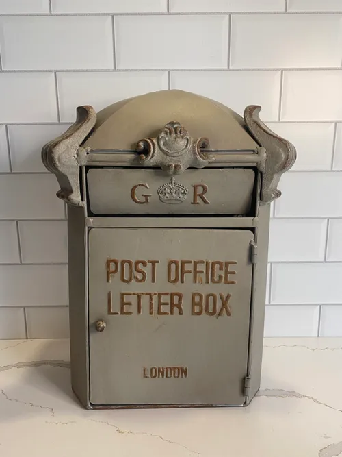 Large Metal Post Letter Box