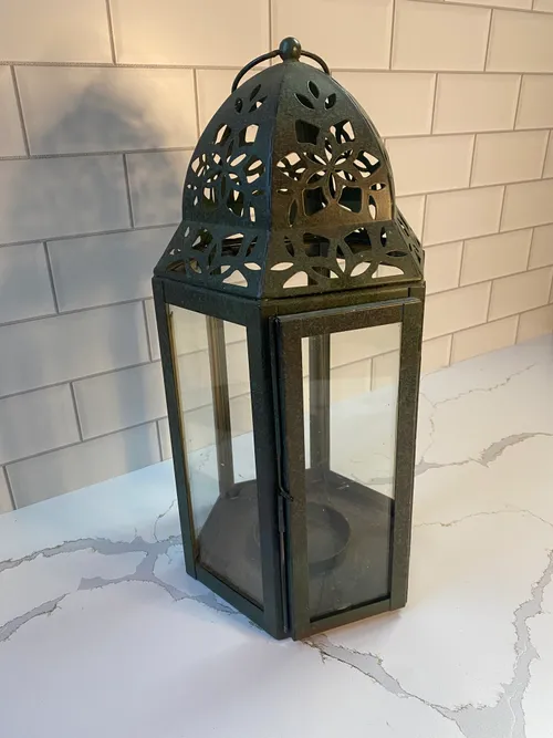 Green Metal Lantern