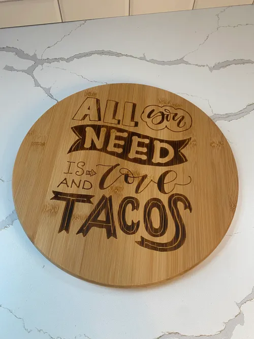 Round Wood Sign 