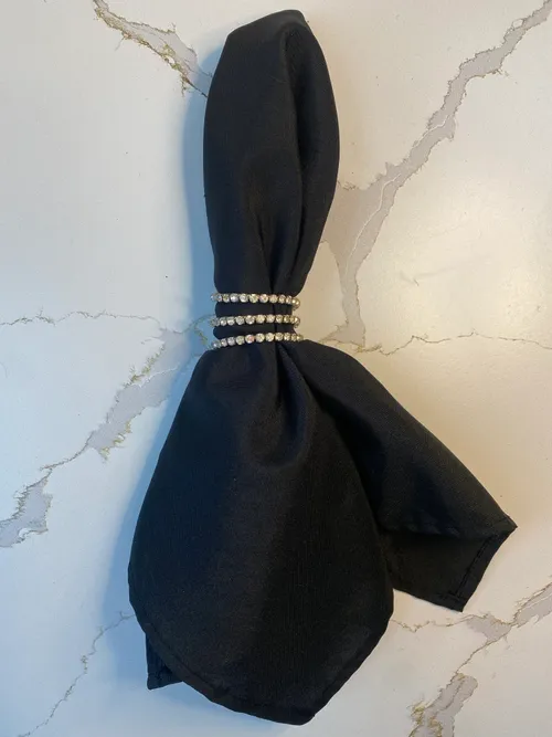 Silver Jewel Twist Napkin Ring