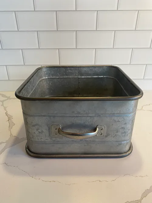 Square Galvanized Container