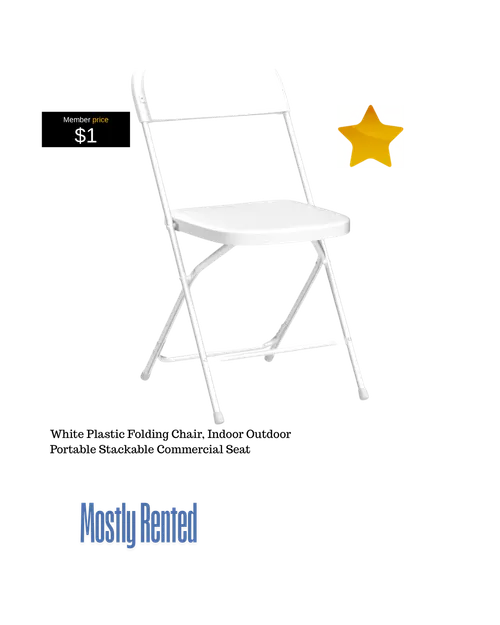 White Folding Chair