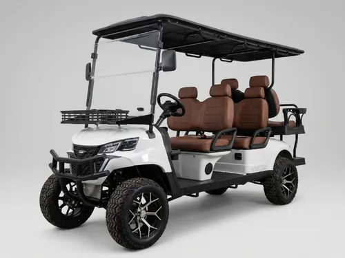 6 SEATER ELECTRIC GOLF CART, CM (WHITE)