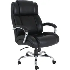 Lorell Big and Tall Leather Chair with UltraCoil Comfort LLR99845
