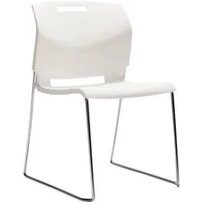 Global Popcorn Armless Chair, Polypropylene Seat & Back GLB436345