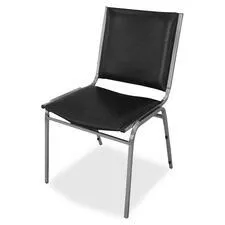 Lorell Padded Armless Stacking Chairs LLR62502