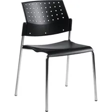 Global Sonic Armless Stacking Chair with Polypropylene Back GLB315432