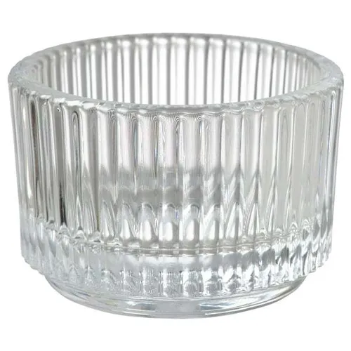 Clear Ribbed Votive - Small