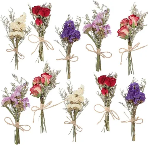 Bundles of dried flowers