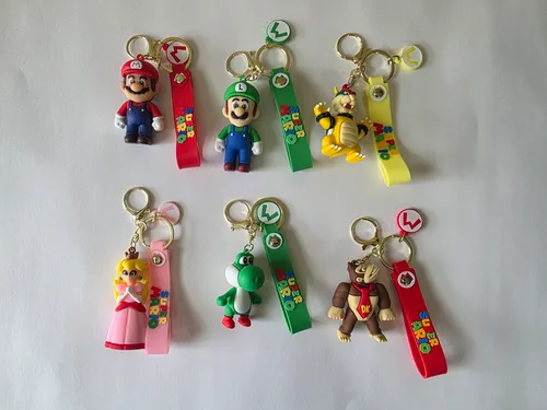 Super Mario Bros. Prize Pack - 6 Keychains