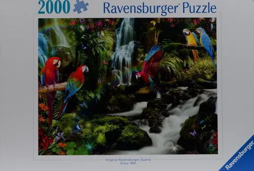 Ravensburger 2000 Teile Puzzle | Bunte Papageien im Dschungel