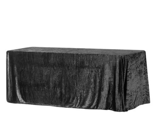 Velvet Rectangular-Linen Black 132'x90'