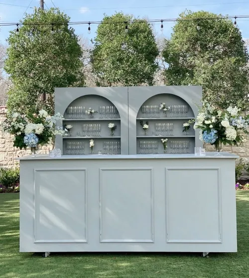 White 1-sided bar full