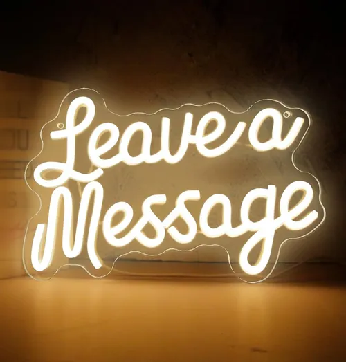 leave a message sign