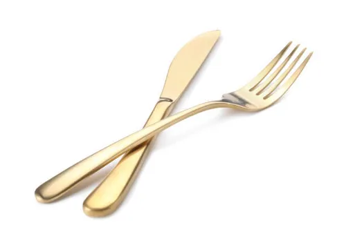Gold knife and fork Flatware