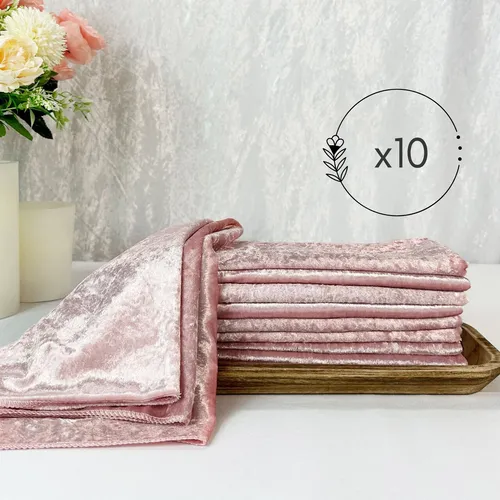 dusty pink satin napkin