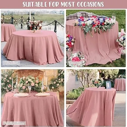 Rose Gold round linen