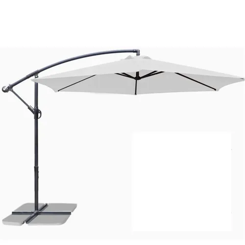 white umbrella, with Stand 