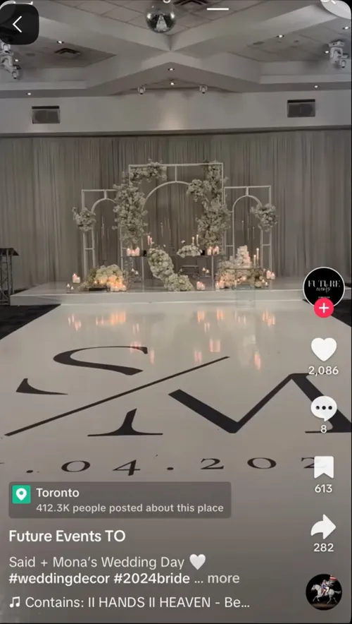 6 floral arrangements; 2 large and 4 med