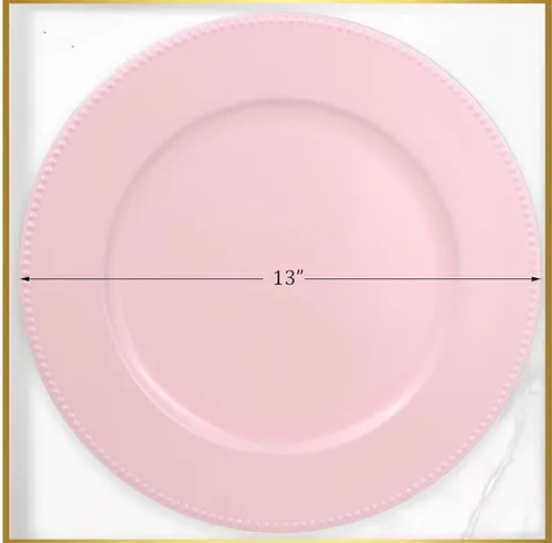 Pink Charger Plate