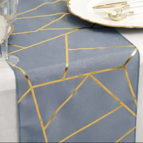 Dusty blue Geometric