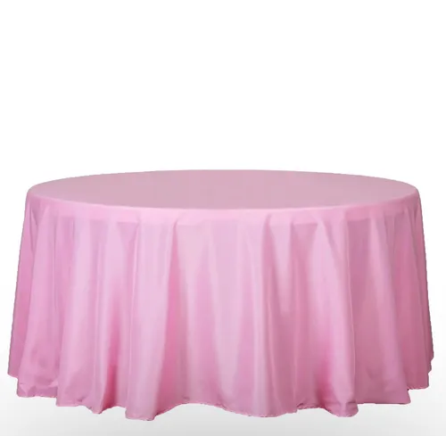 Round Linen Pink 120