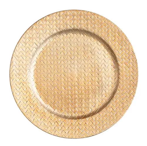 Gold Woven Charger