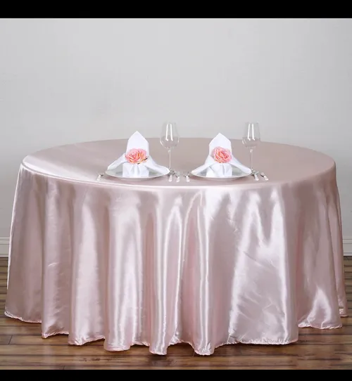 Blush Satin Round 120