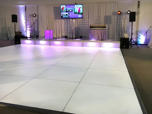 Dance Floor 18x24 White - Wood