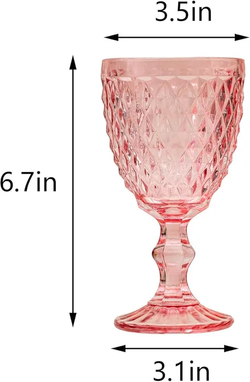 Pink Vintage Goblets 