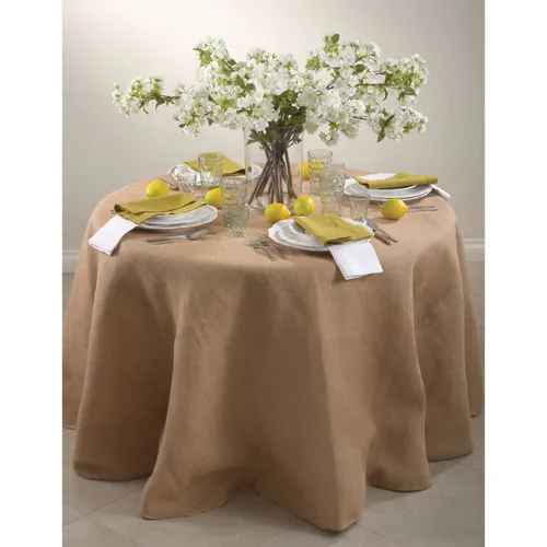 Round Table Burlap