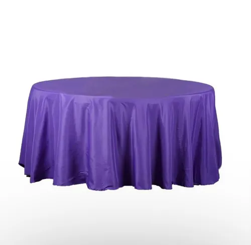 Round Linen Purple 120