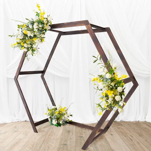 Double hexagon stand