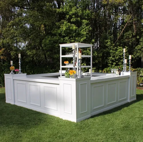 white corner bar