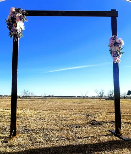Wooden Arch Backdrop 6x7